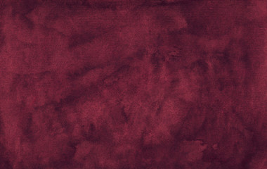 Watercolor elegant dusty crimson background texture. Vintage watercolour deep burgundy backdrop.