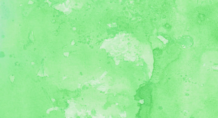 Light green spring shades abstract watercolor painted paper textured effect background. Aquarelle illustration for grunge design, vintage card template