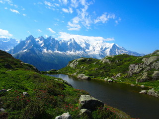 Naklejka na ściany i meble Lac Blanc Alpes