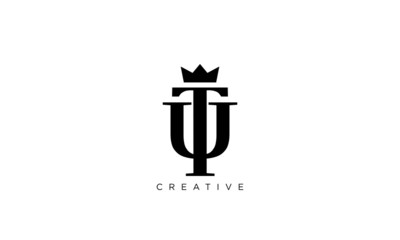 tu logo design vector icon