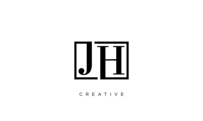 jh logo design vector icon