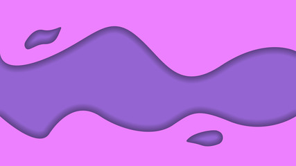 Abstract pink violet background on paper cut style. Vector illustration