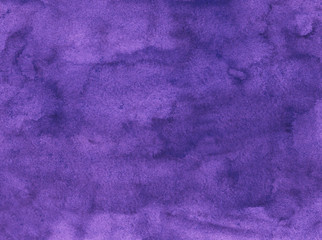 Watercolor royal purple background texture, hand painted. Vintage watercolour liquid violet backdrop.