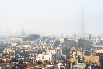 Fototapeta na wymiar Smog Over Paris