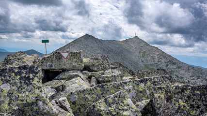 Landscape view of a peak in the National Park Pelister, North Macedonia.