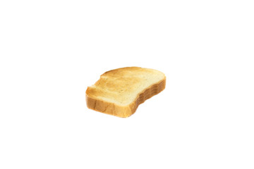 white bread,cut into chunks and roasted in the toaster.