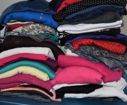 Pile Of Colorful Clothes