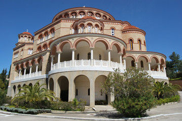 Naklejka premium Agios Nektarios Monastery (Aegina) Greece,2018