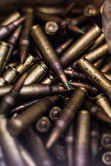 ammunition piled randomly