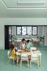 Working together on their creativity