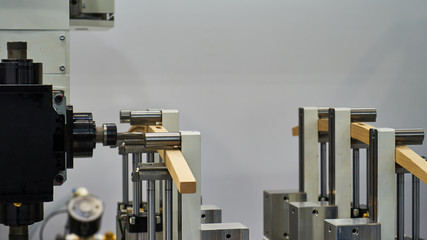 Production of complex parts on the coordinate boring machine with CNC.