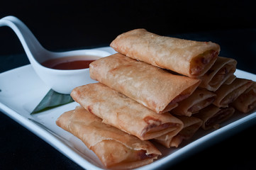  chinese food, Mini Spring Rolls