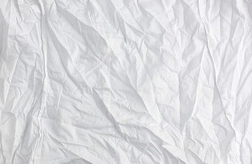 crumpled white cotton fabric, fabric for sewing clothes and shirts