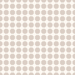 Subtle vector geometric ornamental seamless pattern with small diamond shapes
