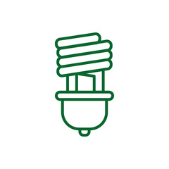 Isolated electric light bulb vector design