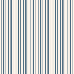 Vertical stripes seamless pattern. Simple blue and beige vector lines texture