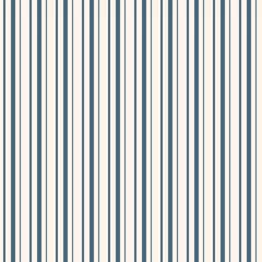 Fotobehang Verticale strepen Verticale strepen naadloze patroon. Eenvoudige blauwe en beige vectorlijnentextuur