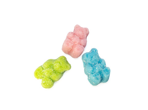 CBD infused medicinal sour candy gummies used for healing