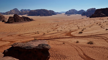 Fototapeta premium Jordan - Wadi Rum - Red Desert