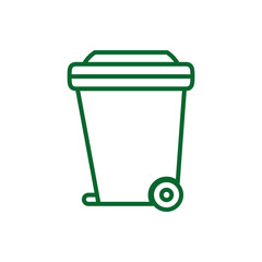 Isolated trash icon vector design