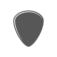 Flat plectrum isolated on a white background