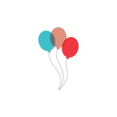 Balloon vector icon template
