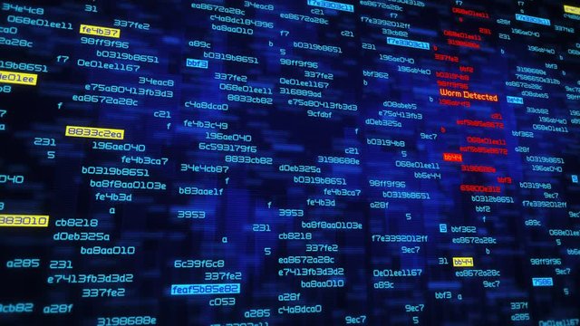 Computer security concept. Perfect to illustrate: cybercrime, system safety breach, virus and malware detection, attack detected and system hacked. Technology background.  