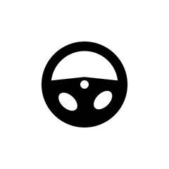 steering wheel logo vector