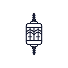 Judaism dreidel symbol vector design