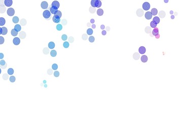 Light Blue, Red vector background with bubbles.