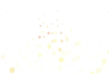 Light Orange vector pattern with spheres.