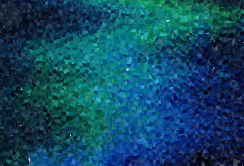 Dark Blue, Green vector texture in rectangular style.