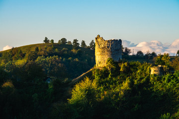 Fototapeta premium castle on the hill