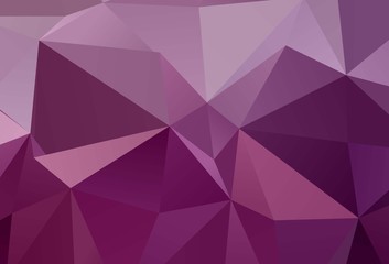 Dark Pink vector polygonal background.