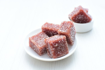  Snack, traditional guava candy from Colombia