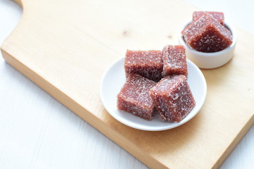  Snack, traditional guava candy from Colombia