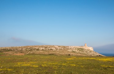 Watchtower near adriatic sea (San Emiliano tower), near Otranto in Salento, Italy
