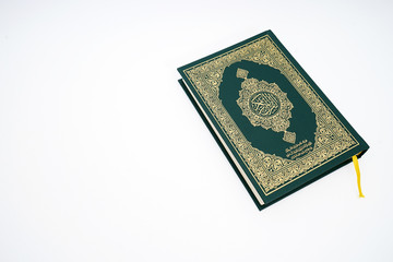 Holy book of Muslims - Koran - quran on white background