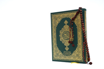 Holy book of Muslims - Koran - quran on white background