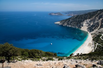 Obraz premium Myrtos beach on Cephalonia island, Greece