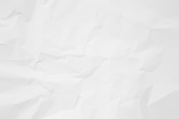 Clean white paper, wrinkled, abstract background.