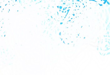 Naklejka premium Light BLUE vector template with chaotic shapes.