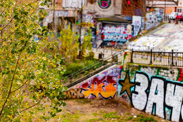 Fototapeta na wymiar Graffiti in Paris