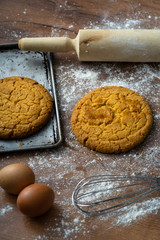 Delicate wheat flour cookies typical of Ecuadorian cuisine, called 