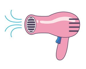 Pink hair dryer 