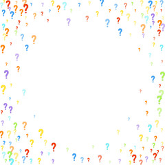 Question marks Quiz doubt survey faq public poll.