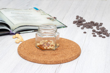 Empty tin can with bottom