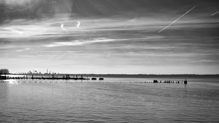 Fototapeta premium River in black and white