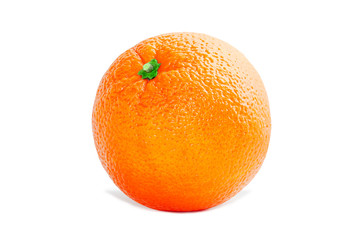 Ripe orange fruit on a white background.