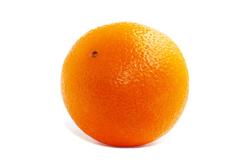 Ripe orange fruit on a white background.